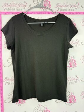 Cynthia Rowley tshirt stretchy Black Short Sleeve Tee